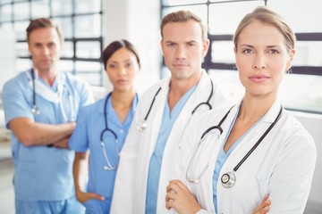 Fototapeta premium Portrait of medical team standing together