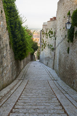 narrow alley