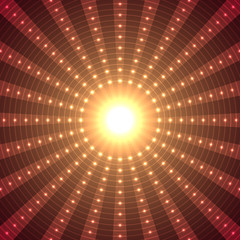 Abstract bright background - neon illustration (explosion)