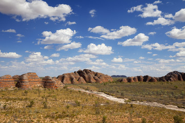 Purnululu National Park, Western Australia on a sunny day