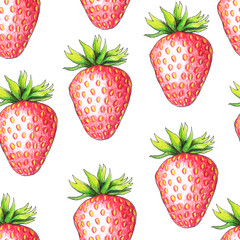 Strawberry seamless pattern