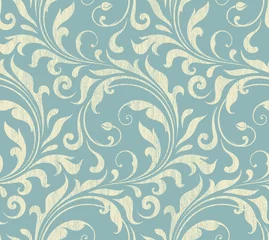 Wall murals Vintage style Vintage Damask Seamless Pattern