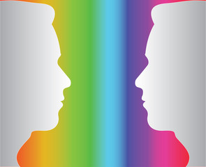 The LGBT symbol background