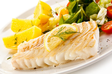 Fish dish - fish fillet and vegetables
