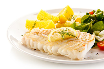 Fish dish - fish fillet and vegetables
