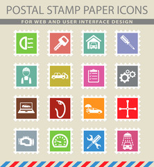 Car service simply icons