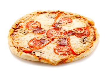 Pizza on white background 