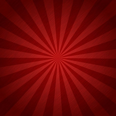 Red color burst background or sun rays