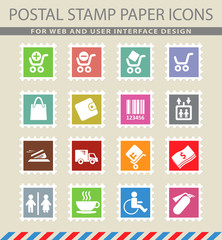 Shopping icon set