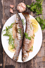 grilled fish,trout