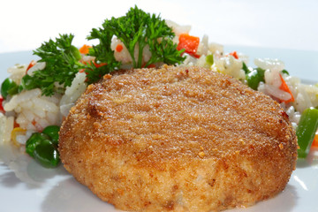 cutlet with vegetables