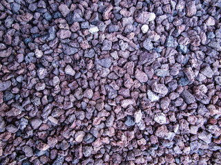 background from crushed stones