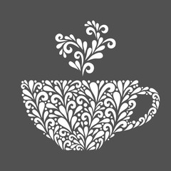 Floral cup.