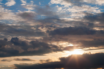 Fototapeta premium clouds at sunset