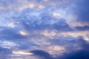 clouds at sunset
