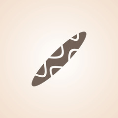 Hot Dog Icon on Dark Gray Color. Eps-10.