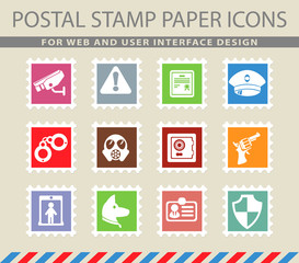 Security symbols icon set