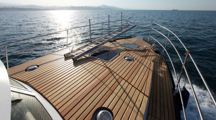 Naklejka premium a boat trip on the high seas