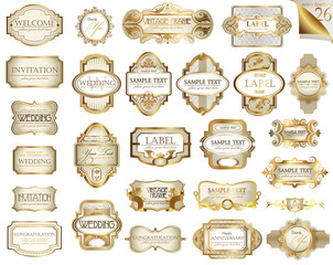 Vintage labels set