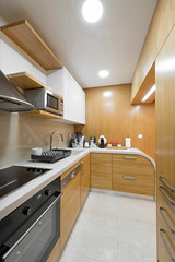 Fototapeta na wymiar Modern new kitchen interior