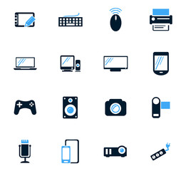 Devices icons set