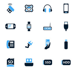 Devices icons set