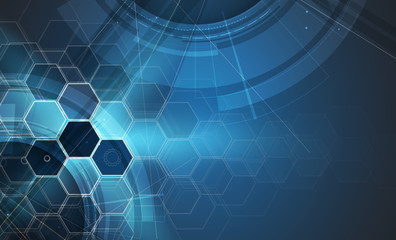 Fototapeta premium Abstract cell background. Medicine and sciense research