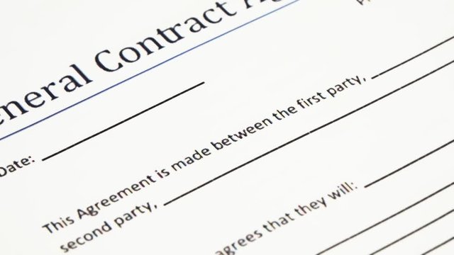Analyzing General Contract Agreement Form. A contract is a voluntary arrangement between two or more parties that is enforceable at law as a binding legal agreement.