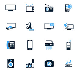 Home appliances icons set