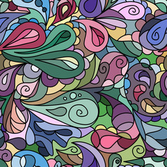 Bright multicolored ornate pattern