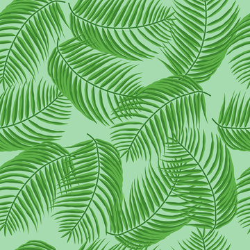 Palm leaves pattern. Can be used to advertising, decoration of cards, phones, baby food, toys, websites,  furniture, bags, home decoration, linens etc.