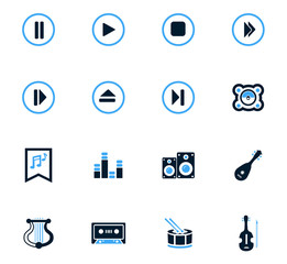 Music icons set
