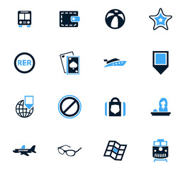 Travel icons set