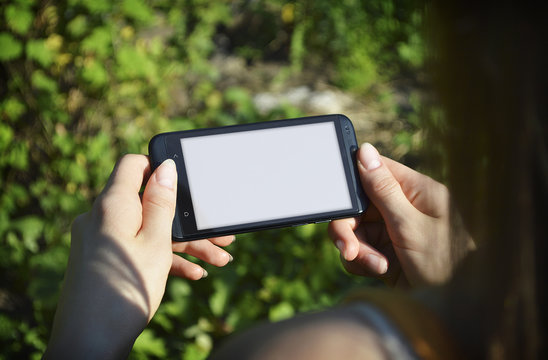 phone in hand