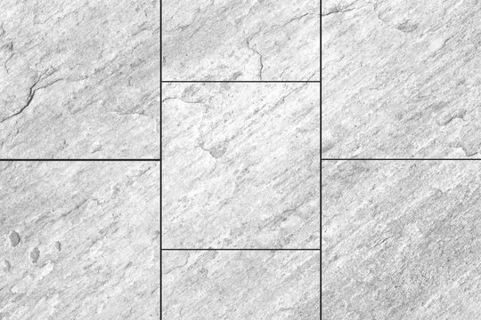 White earthenware floor tile seamless background and texture