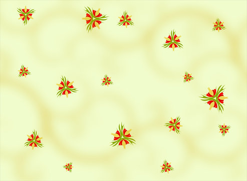 Background with Blossom Motives