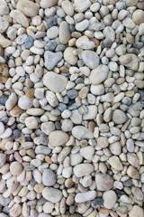 Pebble stones on coastline