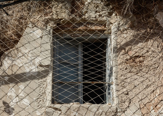 Ventana de una casa en ruinas, Almagro, Ciudad Real, España