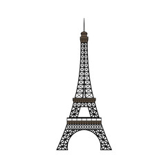 Fototapeta na wymiar isolated Eiffel Tower. Vector illustration. 