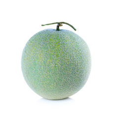 Ripe cantaloupe melon isolated on white background