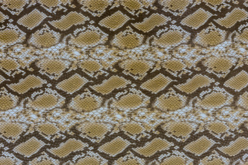 texture of print fabric striped snake leather