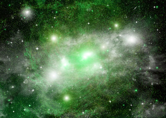 galaxy in a free space