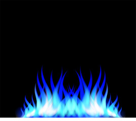 Blue fire flame