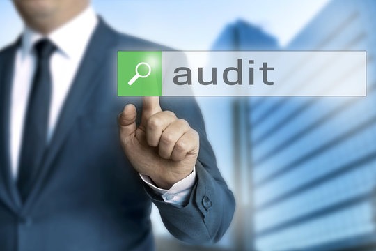 Audit browser is operated by businessman