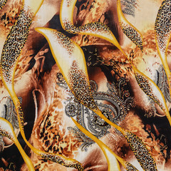 texture of print fabric striped leopard - 106889427