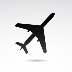Obraz premium Airplane vector icon.