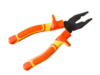 Pliers with rubber handles