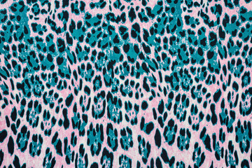 texture of print fabric striped leopard