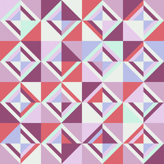 Colored triangles. Seamless pattern