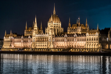 Fototapeta na wymiar Parliament building in Budapest, Hungary, Europe.